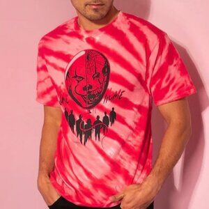 NEW Vixen by Micheline Pitt, It: Chapter 2™ "Come Home" Red Tie Dye Tee,M